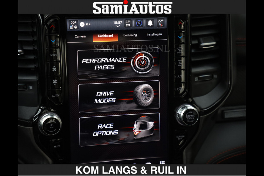 Dodge Ram TRX BLACK OPS HELLCAT | 6.2 V8 712PK SUPERCHARGER | RODE STIKSELS | FULLY LOADED | RAMBAR | CARBON | BLACK ON BLACK | CREW CAB | DUBBELE CABINE | 5 PERSOONS | De specialist in Amerikaanse pick‑ups in Nederland en Europa. Voorraad 2661 - 5444