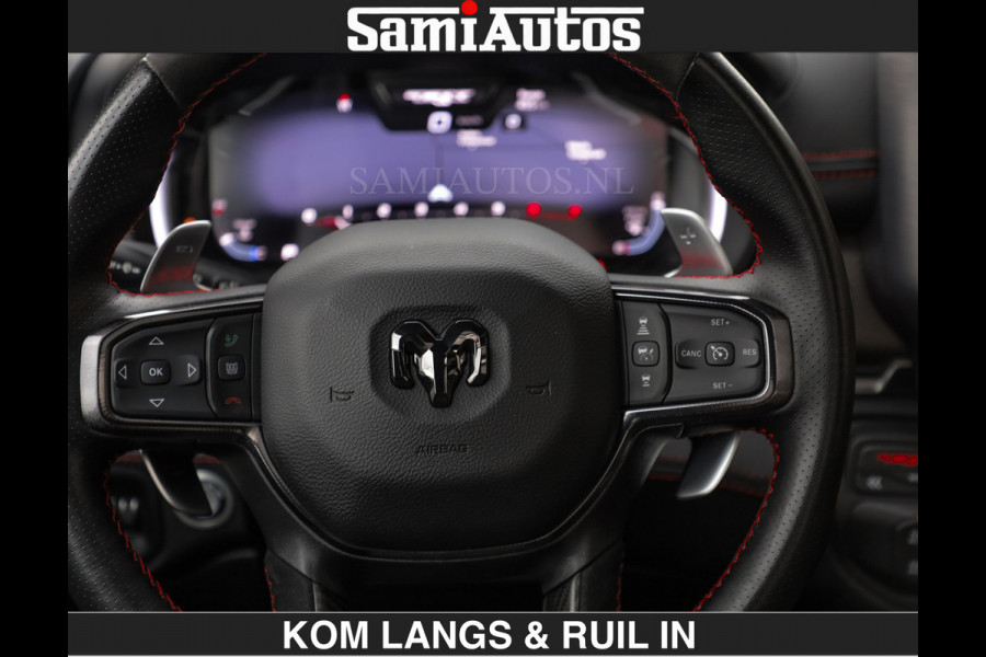 Dodge Ram TRX BLACK OPS HELLCAT | 6.2 V8 712PK SUPERCHARGER | RODE STIKSELS | FULLY LOADED | RAMBAR | CARBON | BLACK ON BLACK | CREW CAB | DUBBELE CABINE | 5 PERSOONS | De specialist in Amerikaanse pick‑ups in Nederland en Europa. Voorraad 2661 - 5444