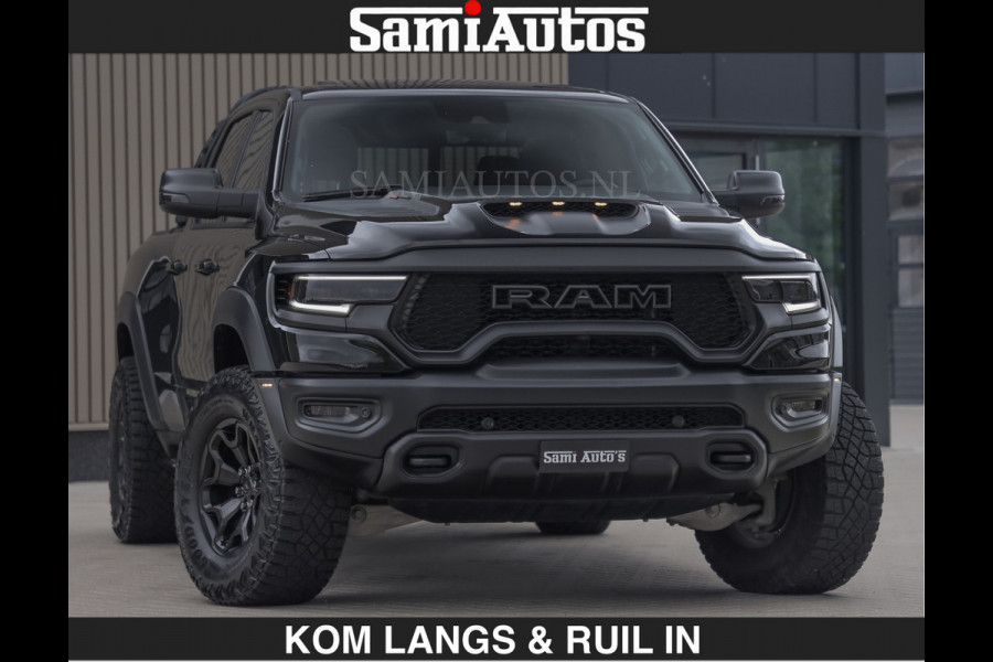 Dodge Ram TRX BLACK OPS HELLCAT | 6.2 V8 712PK SUPERCHARGER | RODE STIKSELS | FULLY LOADED | RAMBAR | CARBON | BLACK ON BLACK | CREW CAB | DUBBELE CABINE | 5 PERSOONS | De specialist in Amerikaanse pick‑ups in Nederland en Europa. Voorraad 2661 - 5444