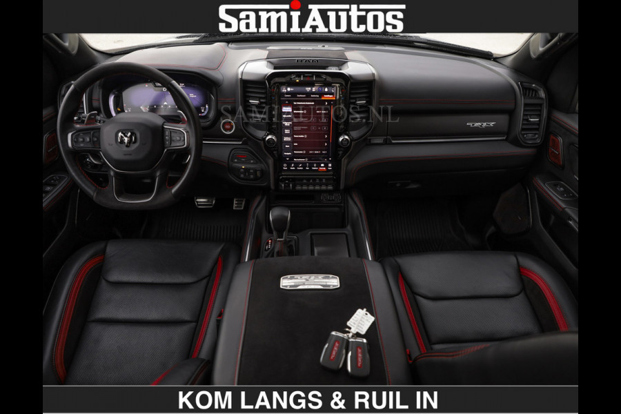 Dodge Ram TRX BLACK OPS HELLCAT | 6.2 V8 712PK SUPERCHARGER | RODE STIKSELS | FULLY LOADED | RAMBAR | CARBON | BLACK ON BLACK | CREW CAB | DUBBELE CABINE | 5 PERSOONS | De specialist in Amerikaanse pick‑ups in Nederland en Europa. Voorraad 2661 - 5444