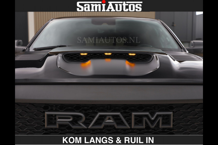 Dodge Ram TRX BLACK OPS HELLCAT | 6.2 V8 712PK SUPERCHARGER | RODE STIKSELS | FULLY LOADED | RAMBAR | CARBON | BLACK ON BLACK | CREW CAB | DUBBELE CABINE | 5 PERSOONS | De specialist in Amerikaanse pick‑ups in Nederland en Europa. Voorraad 2661 - 5444