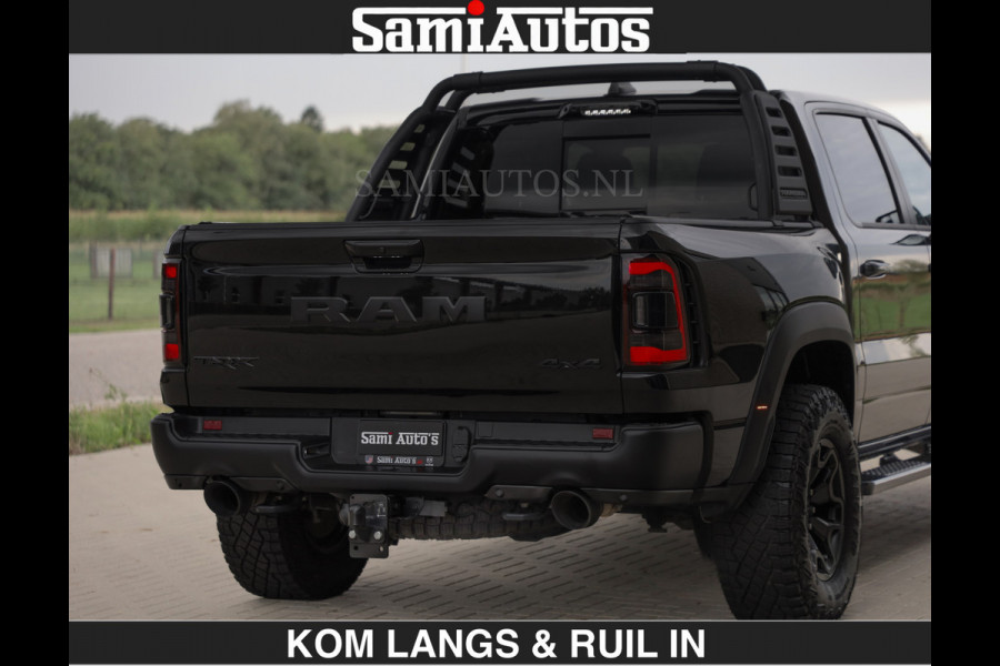 Dodge Ram TRX BLACK OPS HELLCAT | 6.2 V8 712PK SUPERCHARGER | RODE STIKSELS | FULLY LOADED | RAMBAR | CARBON | BLACK ON BLACK | CREW CAB | DUBBELE CABINE | 5 PERSOONS | De specialist in Amerikaanse pick‑ups in Nederland en Europa. Voorraad 2661 - 5444