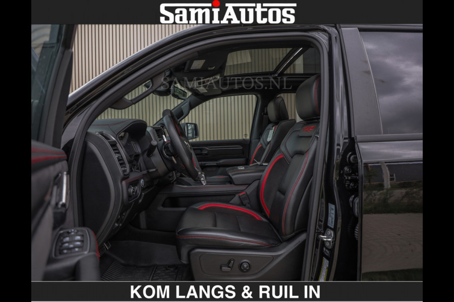 Dodge Ram TRX BLACK OPS HELLCAT | 6.2 V8 712PK SUPERCHARGER | RODE STIKSELS | FULLY LOADED | RAMBAR | CARBON | BLACK ON BLACK | CREW CAB | DUBBELE CABINE | 5 PERSOONS | De specialist in Amerikaanse pick‑ups in Nederland en Europa. Voorraad 2661 - 5444
