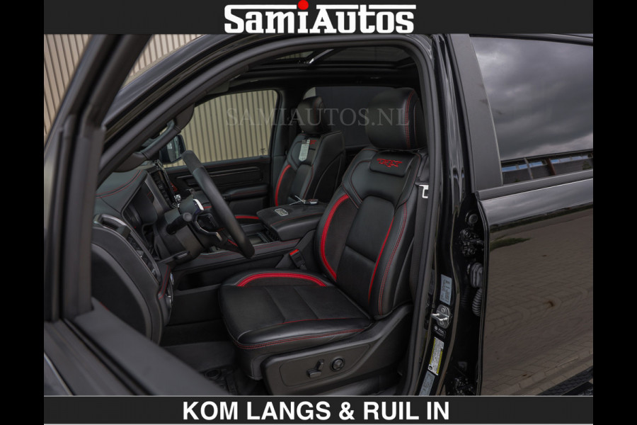 Dodge Ram TRX BLACK OPS HELLCAT | 6.2 V8 712PK SUPERCHARGER | RODE STIKSELS | FULLY LOADED | RAMBAR | CARBON | BLACK ON BLACK | CREW CAB | DUBBELE CABINE | 5 PERSOONS | De specialist in Amerikaanse pick‑ups in Nederland en Europa. Voorraad 2661 - 5444