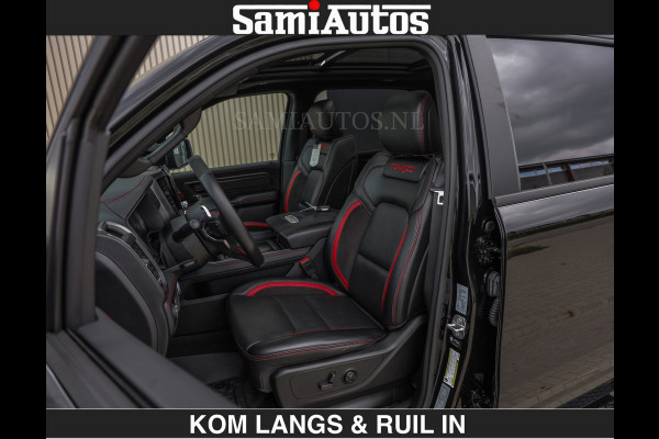 Dodge Ram TRX BLACK OPS HELLCAT | 6.2 V8 712PK SUPERCHARGER | RODE STIKSELS | FULLY LOADED | RAMBAR | CARBON | BLACK ON BLACK | CREW CAB | DUBBELE CABINE | 5 PERSOONS | De specialist in Amerikaanse pick‑ups in Nederland en Europa. Voorraad 2661 - 5444