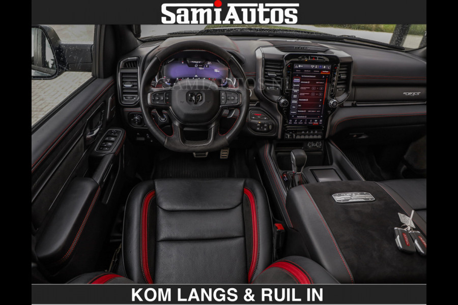 Dodge Ram TRX BLACK OPS HELLCAT | 6.2 V8 712PK SUPERCHARGER | RODE STIKSELS | FULLY LOADED | RAMBAR | CARBON | BLACK ON BLACK | CREW CAB | DUBBELE CABINE | 5 PERSOONS | De specialist in Amerikaanse pick‑ups in Nederland en Europa. Voorraad 2661 - 5444