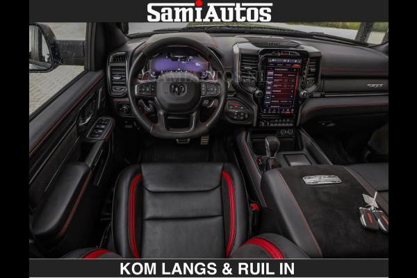 Dodge Ram TRX BLACK OPS HELLCAT | 6.2 V8 712PK SUPERCHARGER | RODE STIKSELS | FULLY LOADED | RAMBAR | CARBON | BLACK ON BLACK | CREW CAB | DUBBELE CABINE | 5 PERSOONS | De specialist in Amerikaanse pick‑ups in Nederland en Europa. Voorraad 2661 - 5444