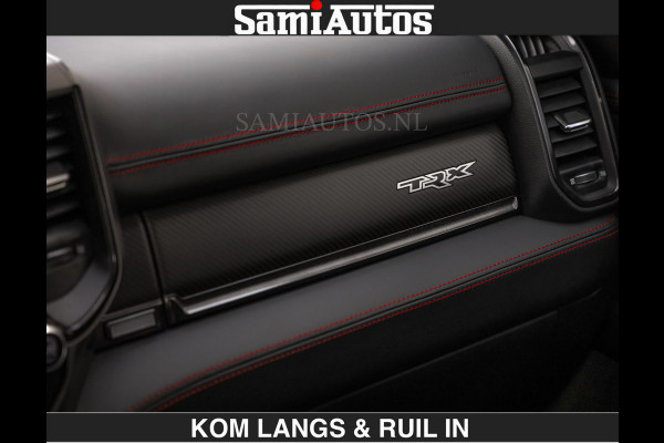 Dodge Ram TRX BLACK OPS HELLCAT | 6.2 V8 712PK SUPERCHARGER | RODE STIKSELS | FULLY LOADED | RAMBAR | CARBON | BLACK ON BLACK | CREW CAB | DUBBELE CABINE | 5 PERSOONS | De specialist in Amerikaanse pick‑ups in Nederland en Europa. Voorraad 2661 - 5444