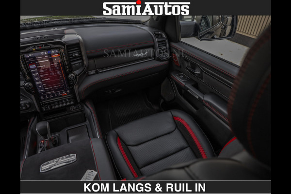 Dodge Ram TRX BLACK OPS HELLCAT | 6.2 V8 712PK SUPERCHARGER | RODE STIKSELS | FULLY LOADED | RAMBAR | CARBON | BLACK ON BLACK | CREW CAB | DUBBELE CABINE | 5 PERSOONS | De specialist in Amerikaanse pick‑ups in Nederland en Europa. Voorraad 2661 - 5444