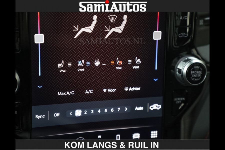 Dodge Ram TRX BLACK OPS HELLCAT | 6.2 V8 712PK SUPERCHARGER | RODE STIKSELS | FULLY LOADED | RAMBAR | CARBON | BLACK ON BLACK | CREW CAB | DUBBELE CABINE | 5 PERSOONS | De specialist in Amerikaanse pick‑ups in Nederland en Europa. Voorraad 2661 - 5444