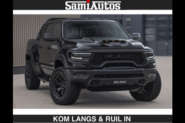 Dodge Ram TRX BLACK OPS HELLCAT | 6.2 V8 712PK SUPERCHARGER | RODE STIKSELS | FULLY LOADED | RAMBAR | CARBON | BLACK ON BLACK | CREW CAB | DUBBELE CABINE | 5 PERSOONS | De specialist in Amerikaanse pick‑ups in Nederland en Europa. Voorraad 2661 - 5444