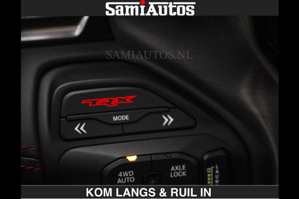 Dodge Ram TRX BLACK OPS HELLCAT | 6.2 V8 712PK SUPERCHARGER | RODE STIKSELS | FULLY LOADED | RAMBAR | CARBON | BLACK ON BLACK | CREW CAB | DUBBELE CABINE | 5 PERSOONS | De specialist in Amerikaanse pick‑ups in Nederland en Europa. Voorraad 2661 - 5444