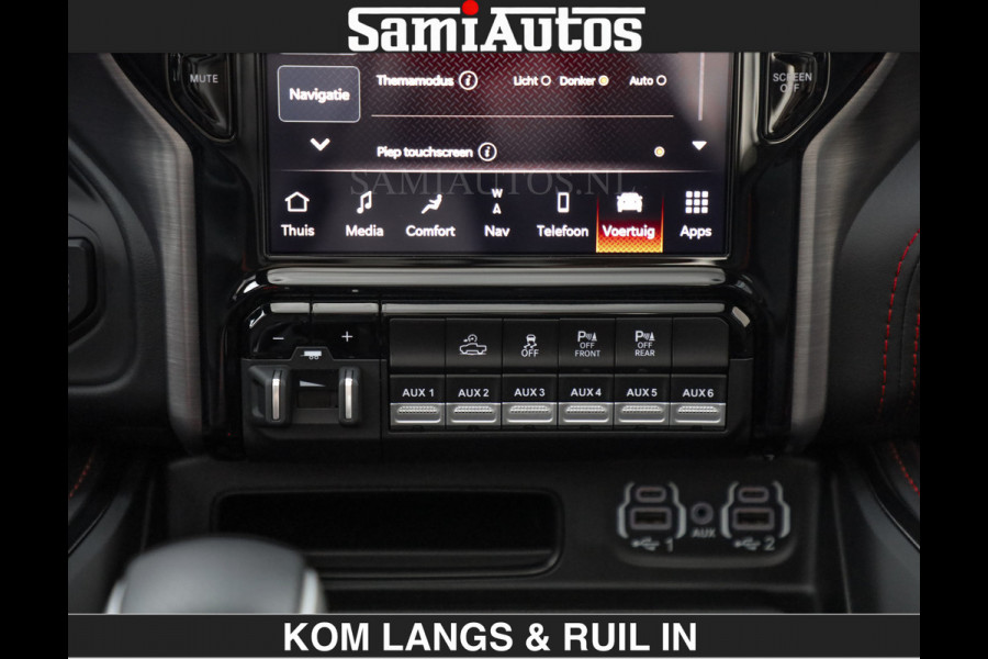 Dodge Ram TRX BLACK OPS HELLCAT | 6.2 V8 712PK SUPERCHARGER | RODE STIKSELS | FULLY LOADED | RAMBAR | CARBON | BLACK ON BLACK | CREW CAB | DUBBELE CABINE | 5 PERSOONS | De specialist in Amerikaanse pick‑ups in Nederland en Europa. Voorraad 2661 - 5444