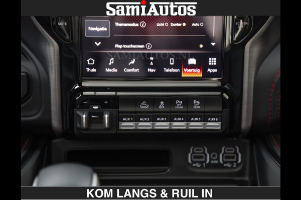 Dodge Ram TRX BLACK OPS HELLCAT | 6.2 V8 712PK SUPERCHARGER | RODE STIKSELS | FULLY LOADED | RAMBAR | CARBON | BLACK ON BLACK | CREW CAB | DUBBELE CABINE | 5 PERSOONS | De specialist in Amerikaanse pick‑ups in Nederland en Europa. Voorraad 2661 - 5444