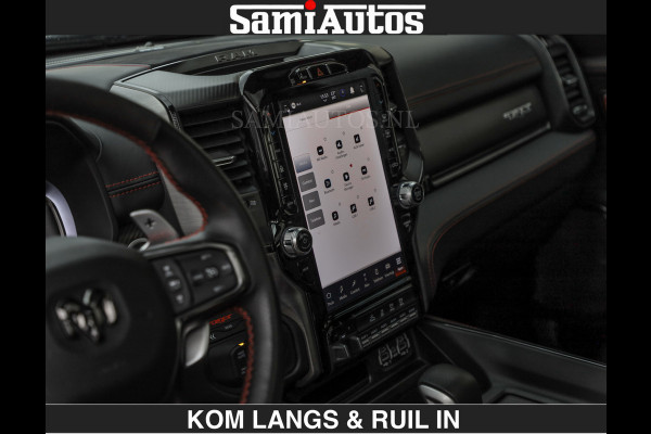 Dodge Ram TRX BLACK OPS HELLCAT | 6.2 V8 712PK SUPERCHARGER | RODE STIKSELS | FULLY LOADED | RAMBAR | CARBON | BLACK ON BLACK | CREW CAB | DUBBELE CABINE | 5 PERSOONS | De specialist in Amerikaanse pick‑ups in Nederland en Europa. Voorraad 2661 - 5444