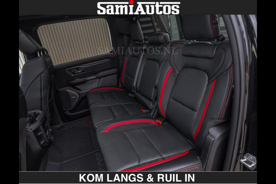 Dodge Ram TRX BLACK OPS HELLCAT | 6.2 V8 712PK SUPERCHARGER | RODE STIKSELS | FULLY LOADED | RAMBAR | CARBON | BLACK ON BLACK | CREW CAB | DUBBELE CABINE | 5 PERSOONS | De specialist in Amerikaanse pick‑ups in Nederland en Europa. Voorraad 2661 - 5444