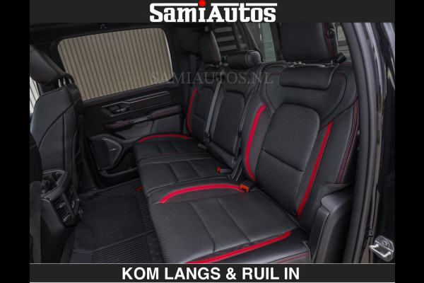 Dodge Ram TRX BLACK OPS HELLCAT | 6.2 V8 712PK SUPERCHARGER | RODE STIKSELS | FULLY LOADED | RAMBAR | CARBON | BLACK ON BLACK | CREW CAB | DUBBELE CABINE | 5 PERSOONS | De specialist in Amerikaanse pick‑ups in Nederland en Europa. Voorraad 2661 - 5444