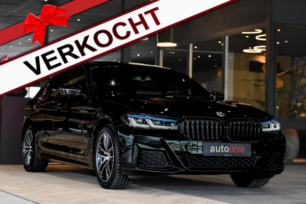 BMW 5 Serie 520e M-Sport, [SoH 90%], Shadow Line, Laser, Memory, HUD, Camera, Carplay, Ambient,