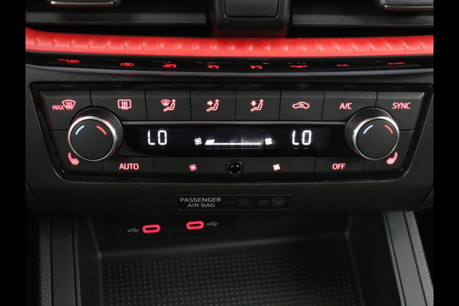 Seat Ibiza 1.0 EcoTSI FR Business Intense | Leder/alcantara | Adaptive cruise | Stoelverwarming | Carplay | Camera | Park assist | Climate control | Virtueel dashboard | 17" velgen