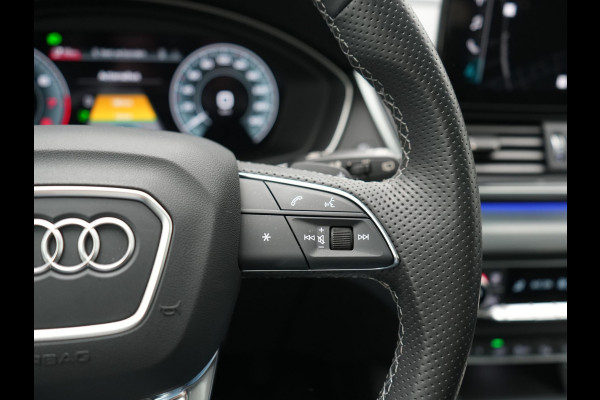 Audi Q5 Sportback 50 TFSI e 2x S Line PHEV 300pk Dealer O.H. | Trekhaak Af Fabriek | Panodak | 360 Camera | Matrix LED | Lederen Sportstoelen Verwarmd | Sfeerverlichting | Cruise Control | Navigatie | DAB | 20"L.M | Plug In Hybrid |