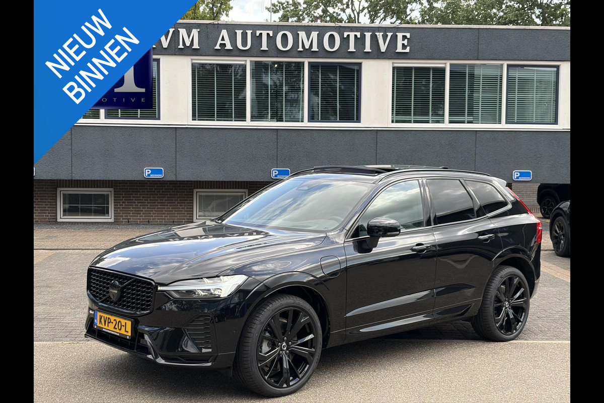 Volvo XC60 2.0 T6 Plug-in hybrid AWD Plus Dark ELEKTRISCHE TREKHAAK| PANO| STOEL + STUURVERWARMING| ACHTERBANK VERWARMD| HEAD-UP DISPLAY| 360 CAMERA| MEMORY STOELEN|