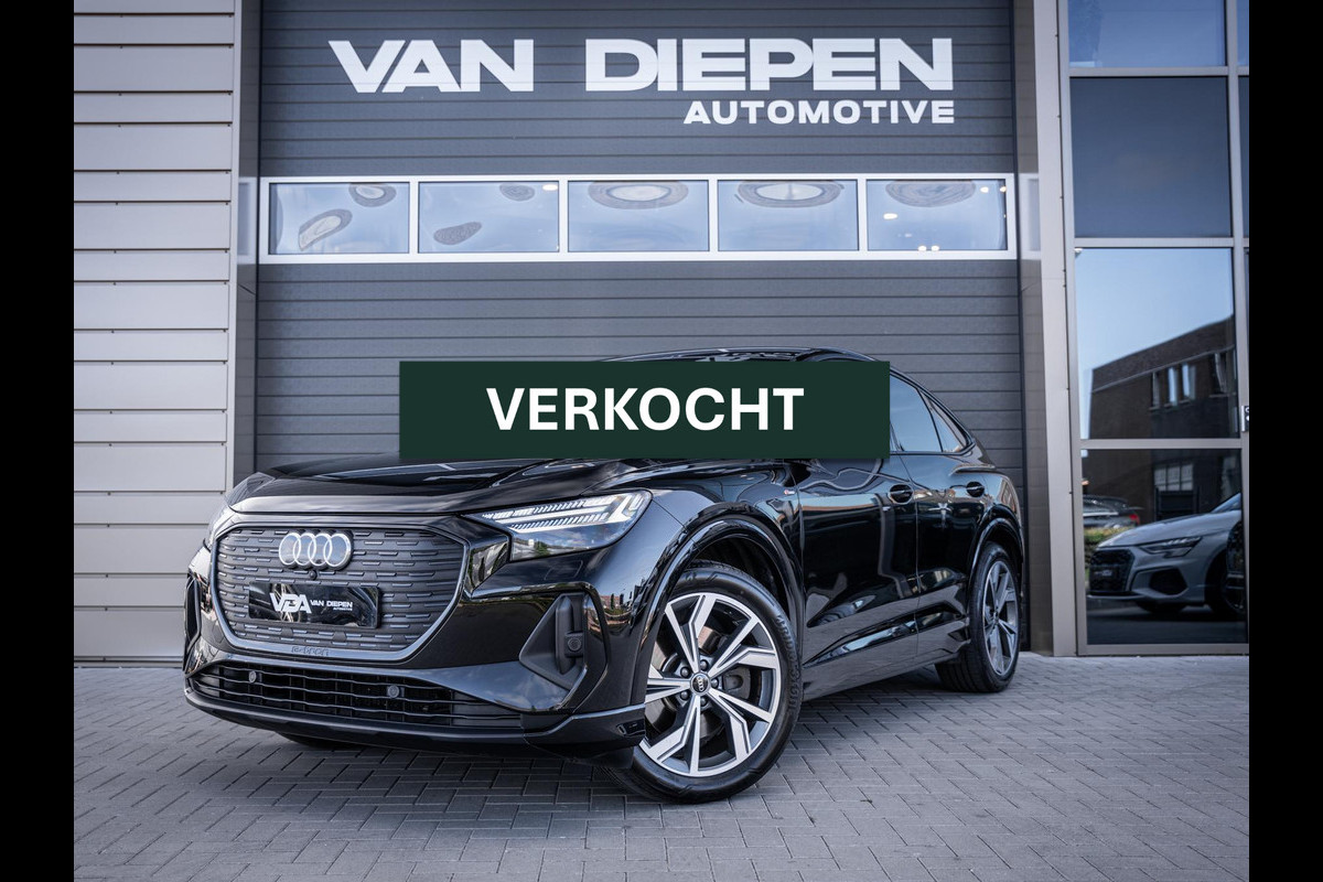 Audi Q4 Sportback e-tron 40 S edition 77 kWh 2x-Sline l Warmtepomp l Matrix l Memory l Camera