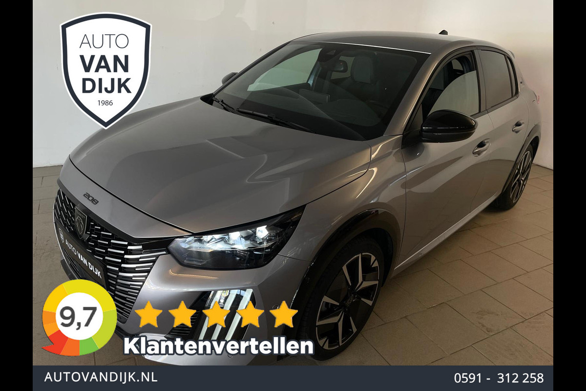 Peugeot 208 1.2 Hybrid 145 e-DCS6 GT AIRCO NAVI CRUISE CAM APPLE CARPLAY LED PRIVACY GLAS ZEER NETTE AUTO