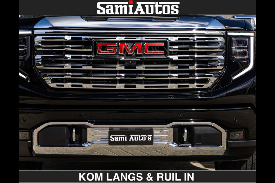 GMC Sierra DENALI | All-In Prijs | 6,2 V8 Full Option | De Meest Luxe Pick-Up in zijn Klasse | Comfortabele Dubbele Cabine met Royale 5 Zitplaatsen | BPM vrij | Nu Leverbaar uit Voorraad | Voorraad Nr 1539 | De specialist in Amerikaanse pick‑ups in Nederland en Europa.