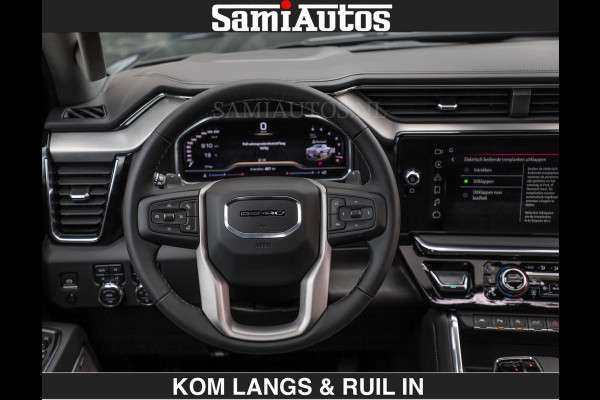 GMC Sierra DENALI | All-In Prijs | 6,2 V8 Full Option | De Meest Luxe Pick-Up in zijn Klasse | Comfortabele Dubbele Cabine met Royale 5 Zitplaatsen | BPM vrij | Nu Leverbaar uit Voorraad | Voorraad Nr 1539 | De specialist in Amerikaanse pick‑ups in Nederland en Europa.