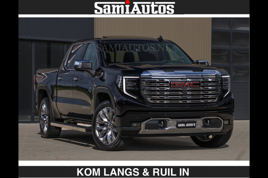 GMC Sierra DENALI | All-In Prijs | 6,2 V8 Full Option | De Meest Luxe Pick-Up in zijn Klasse | Comfortabele Dubbele Cabine met Royale 5 Zitplaatsen | BPM vrij | Nu Leverbaar uit Voorraad | Voorraad Nr 1539 | De specialist in Amerikaanse pick‑ups in Nederland en Europa.