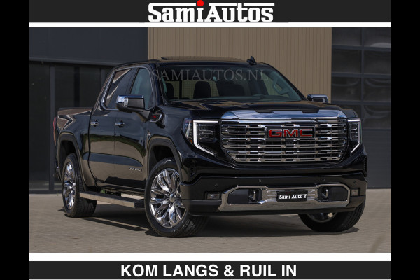 GMC Sierra DENALI | All-In Prijs | 6,2 V8 Full Option | De Meest Luxe Pick-Up in zijn Klasse | Comfortabele Dubbele Cabine met Royale 5 Zitplaatsen | BPM vrij | Nu Leverbaar uit Voorraad | Voorraad Nr 1539 | De specialist in Amerikaanse pick‑ups in Nederland en Europa.