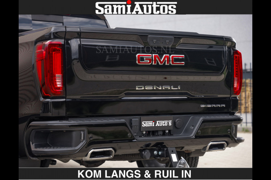 GMC Sierra DENALI | All-In Prijs | 6,2 V8 Full Option | De Meest Luxe Pick-Up in zijn Klasse | Comfortabele Dubbele Cabine met Royale 5 Zitplaatsen | BPM vrij | Nu Leverbaar uit Voorraad | Voorraad Nr 1539 | De specialist in Amerikaanse pick‑ups in Nederland en Europa.