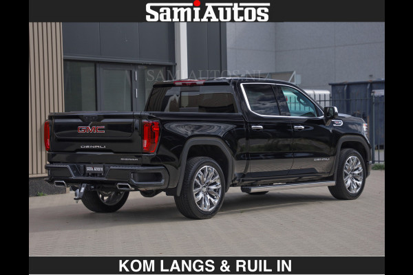 GMC Sierra DENALI | All-In Prijs | 6,2 V8 Full Option | De Meest Luxe Pick-Up in zijn Klasse | Comfortabele Dubbele Cabine met Royale 5 Zitplaatsen | BPM vrij | Nu Leverbaar uit Voorraad | Voorraad Nr 1539 | De specialist in Amerikaanse pick‑ups in Nederland en Europa.