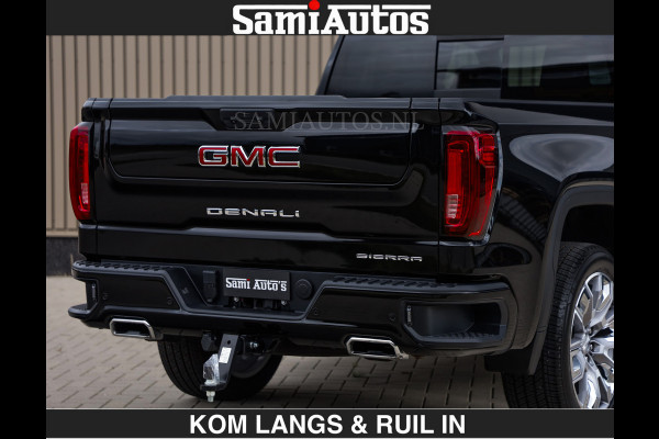 GMC Sierra DENALI | All-In Prijs | 6,2 V8 Full Option | De Meest Luxe Pick-Up in zijn Klasse | Comfortabele Dubbele Cabine met Royale 5 Zitplaatsen | BPM vrij | Nu Leverbaar uit Voorraad | Voorraad Nr 1539 | De specialist in Amerikaanse pick‑ups in Nederland en Europa.