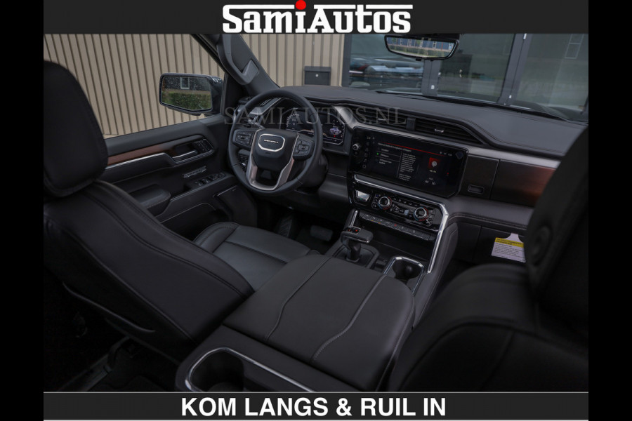 GMC Sierra DENALI | All-In Prijs | 6,2 V8 Full Option | De Meest Luxe Pick-Up in zijn Klasse | Comfortabele Dubbele Cabine met Royale 5 Zitplaatsen | BPM vrij | Nu Leverbaar uit Voorraad | Voorraad Nr 1539 | De specialist in Amerikaanse pick‑ups in Nederland en Europa.