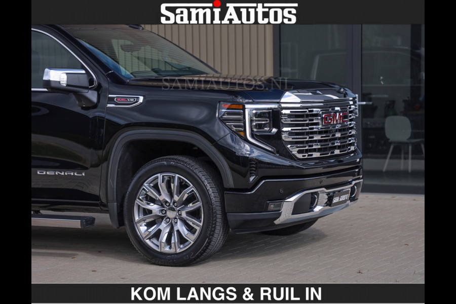 GMC Sierra DENALI | All-In Prijs | 6,2 V8 Full Option | De Meest Luxe Pick-Up in zijn Klasse | Comfortabele Dubbele Cabine met Royale 5 Zitplaatsen | BPM vrij | Nu Leverbaar uit Voorraad | Voorraad Nr 1539 | De specialist in Amerikaanse pick‑ups in Nederland en Europa.