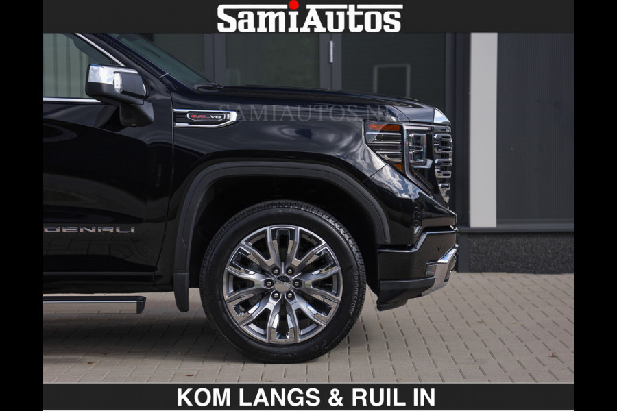 GMC Sierra DENALI | All-In Prijs | 6,2 V8 Full Option | De Meest Luxe Pick-Up in zijn Klasse | Comfortabele Dubbele Cabine met Royale 5 Zitplaatsen | BPM vrij | Nu Leverbaar uit Voorraad | Voorraad Nr 1539 | De specialist in Amerikaanse pick‑ups in Nederland en Europa.