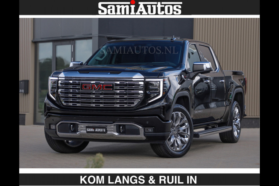 GMC Sierra DENALI | All-In Prijs | 6,2 V8 Full Option | De Meest Luxe Pick-Up in zijn Klasse | Comfortabele Dubbele Cabine met Royale 5 Zitplaatsen | BPM vrij | Nu Leverbaar uit Voorraad | Voorraad Nr 1539 | De specialist in Amerikaanse pick‑ups in Nederland en Europa.