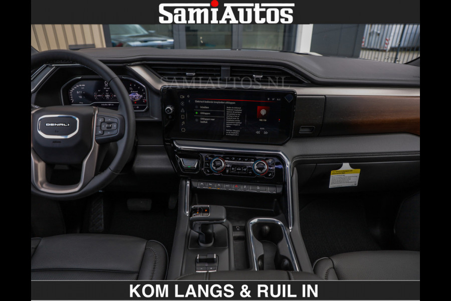 GMC Sierra DENALI | All-In Prijs | 6,2 V8 Full Option | De Meest Luxe Pick-Up in zijn Klasse | Comfortabele Dubbele Cabine met Royale 5 Zitplaatsen | BPM vrij | Nu Leverbaar uit Voorraad | Voorraad Nr 1539 | De specialist in Amerikaanse pick‑ups in Nederland en Europa.