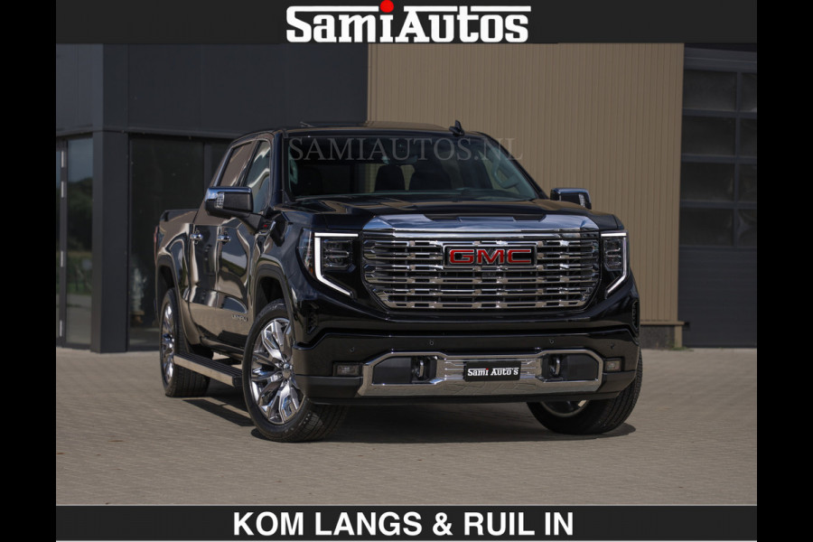 GMC Sierra DENALI | All-In Prijs | 6,2 V8 Full Option | De Meest Luxe Pick-Up in zijn Klasse | Comfortabele Dubbele Cabine met Royale 5 Zitplaatsen | BPM vrij | Nu Leverbaar uit Voorraad | Voorraad Nr 1539 | De specialist in Amerikaanse pick‑ups in Nederland en Europa.