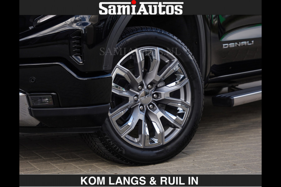 GMC Sierra DENALI | All-In Prijs | 6,2 V8 Full Option | De Meest Luxe Pick-Up in zijn Klasse | Comfortabele Dubbele Cabine met Royale 5 Zitplaatsen | BPM vrij | Nu Leverbaar uit Voorraad | Voorraad Nr 1539 | De specialist in Amerikaanse pick‑ups in Nederland en Europa.