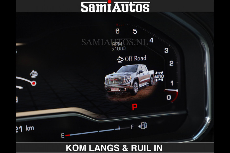 GMC Sierra DENALI | All-In Prijs | 6,2 V8 Full Option | De Meest Luxe Pick-Up in zijn Klasse | Comfortabele Dubbele Cabine met Royale 5 Zitplaatsen | BPM vrij | Nu Leverbaar uit Voorraad | Voorraad Nr 1539 | De specialist in Amerikaanse pick‑ups in Nederland en Europa.