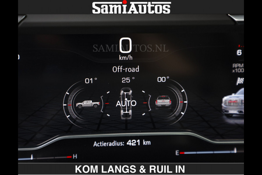GMC Sierra DENALI | All-In Prijs | 6,2 V8 Full Option | De Meest Luxe Pick-Up in zijn Klasse | Comfortabele Dubbele Cabine met Royale 5 Zitplaatsen | BPM vrij | Nu Leverbaar uit Voorraad | Voorraad Nr 1539 | De specialist in Amerikaanse pick‑ups in Nederland en Europa.