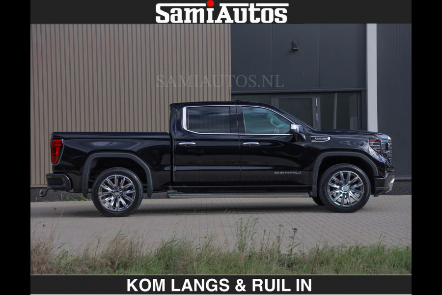 GMC Sierra DENALI | All-In Prijs | 6,2 V8 Full Option | De Meest Luxe Pick-Up in zijn Klasse | Comfortabele Dubbele Cabine met Royale 5 Zitplaatsen | BPM vrij | Nu Leverbaar uit Voorraad | Voorraad Nr 1539 | De specialist in Amerikaanse pick‑ups in Nederland en Europa.