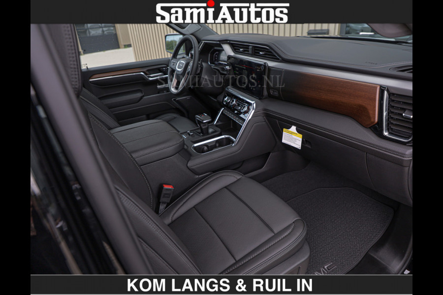 GMC Sierra DENALI | All-In Prijs | 6,2 V8 Full Option | De Meest Luxe Pick-Up in zijn Klasse | Comfortabele Dubbele Cabine met Royale 5 Zitplaatsen | BPM vrij | Nu Leverbaar uit Voorraad | Voorraad Nr 1539 | De specialist in Amerikaanse pick‑ups in Nederland en Europa.