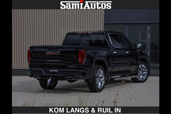 GMC Sierra DENALI | All-In Prijs | 6,2 V8 Full Option | De Meest Luxe Pick-Up in zijn Klasse | Comfortabele Dubbele Cabine met Royale 5 Zitplaatsen | BPM vrij | Nu Leverbaar uit Voorraad | Voorraad Nr 1539 | De specialist in Amerikaanse pick‑ups in Nederland en Europa.