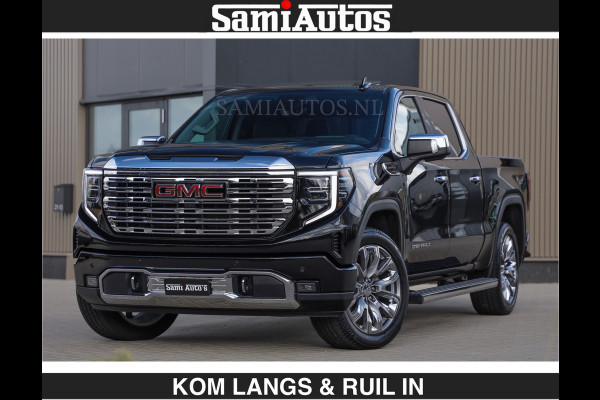GMC Sierra DENALI | All-In Prijs | 6,2 V8 Full Option | De Meest Luxe Pick-Up in zijn Klasse | Comfortabele Dubbele Cabine met Royale 5 Zitplaatsen | BPM vrij | Nu Leverbaar uit Voorraad | Voorraad Nr 1539 | De specialist in Amerikaanse pick‑ups in Nederland en Europa.