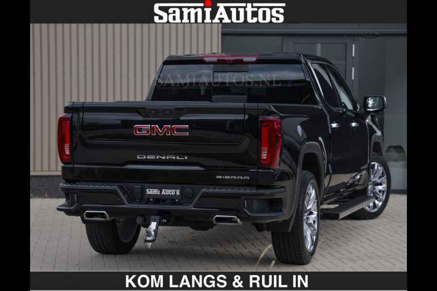 GMC Sierra DENALI | All-In Prijs | 6,2 V8 Full Option | De Meest Luxe Pick-Up in zijn Klasse | Comfortabele Dubbele Cabine met Royale 5 Zitplaatsen | BPM vrij | Nu Leverbaar uit Voorraad | Voorraad Nr 1539 | De specialist in Amerikaanse pick‑ups in Nederland en Europa.