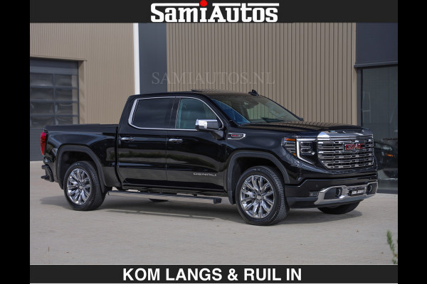 GMC Sierra DENALI | All-In Prijs | 6,2 V8 Full Option | De Meest Luxe Pick-Up in zijn Klasse | Comfortabele Dubbele Cabine met Royale 5 Zitplaatsen | BPM vrij | Nu Leverbaar uit Voorraad | Voorraad Nr 2232 | De specialist in Amerikaanse pick‑ups in Nederland en Europa.