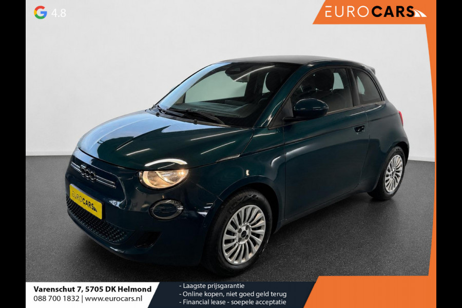 Fiat 500E 42 kWh Navigatie by Apple Carplay Android Auto camera Parkeersensoren rondom Dodehoekdetectie Cruise Control Stoelverwarming Keyless Entry Climate Control